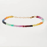 Colorful Tourmaline Stone Bracelet Women Charm Summer Beach Jewelry