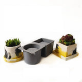 Square Round Resin Plant Mold for DIY Art Crafts