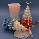 Coniferous Christmas Tree Mold Handicrafts Candle Resin Casting Mold