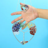 Copper Wire Wrap Crystal Tree of Life Ornament