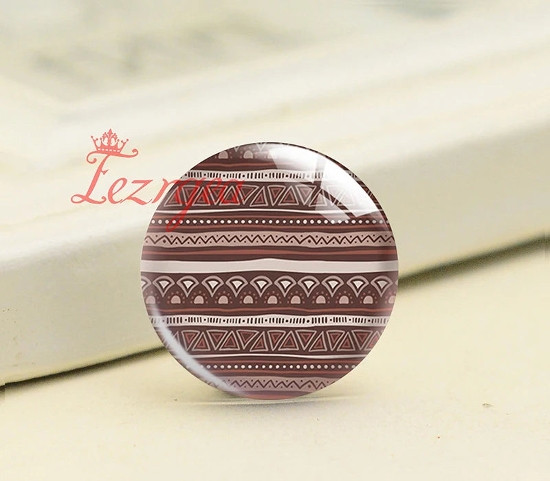 Winter Pattern Coffee Beans Glass Cabochons DIY Jewelry Making