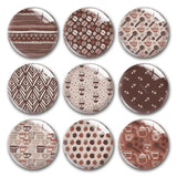 Winter Pattern Coffee Beans Glass Cabochons DIY Jewelry Making