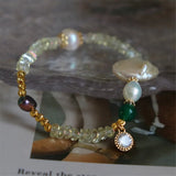 Crystal Beads Women Bracelet Natural Button Pearl Romantic Girl Gift