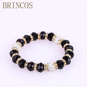 Crystal Bracelet with Punk Beads - Bohemian Style