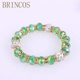 Crystal Bracelet with Punk Beads - Bohemian Style