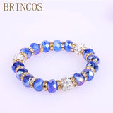 Crystal Bracelet with Punk Beads - Bohemian Style