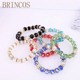 Crystal Bracelet with Punk Beads - Bohemian Style