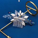 Crystal Flower Hair Combs Clips for Women Bridal Wedding Accessories