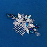 Crystal Flower Hair Combs Clips for Women Bridal Wedding Accessories