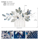 Crystal Flower Hair Combs Clips for Women Bridal Wedding Accessories