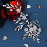 Crystal Flower Hair Combs Clips Wedding Hair Accessories