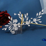 Crystal Flower Hair Combs Clips Wedding Hair Accessories