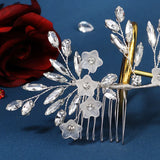 Crystal Flower Hair Combs Clips Wedding Hair Accessories