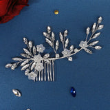 Crystal Flower Hair Combs Clips Wedding Hair Accessories