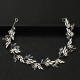 Crystal Flower Headband Tiara Wedding Hairband Bride Jewelry Band