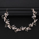 Crystal Flower Headband Tiara Wedding Hairband Bride Jewelry Band