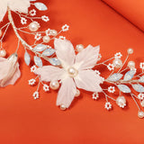 Crystal Flower Headband Pearl Bridal Wedding Hair Accessories