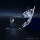 Rhinestone Bridal Wedding Tiaras Hair Accessories Silver Headpieces