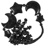 Crystal Stones Hanging Ornaments Star & Moon Charms Car Ornament