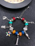 Greek Sorority Mix European Bead Order Of Easter Star OES Bracelet