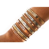 Custom Engraved Love Cuff Bangle Stainless Steel Bracelet