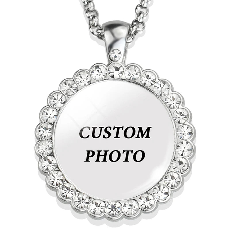Zircon Pendant Necklaces Customize Crystal Neckalce