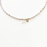 Shell Letter Pendant Necklace Natural Pearl Jewelry Ladies Neck Charm Choker