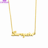 Butterfly Nameplate Necklaces Rose Chain Personalized Name Necklace Women Men