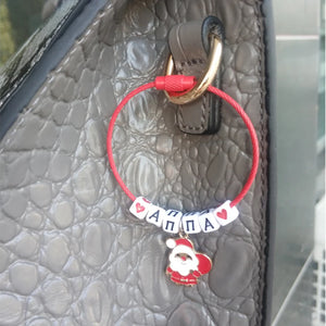 Custom Name Keyring Letter Keychain Bagpack Tag Gift
