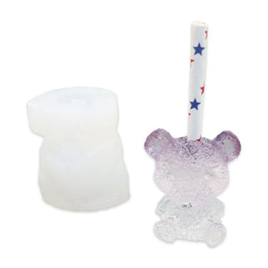 Bear Fish Tails Silicone Straw Mold for 8mm Straws Resin Casting Molds