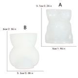 Bear Fish Tails Silicone Straw Mold for 8mm Straws Resin Casting Molds