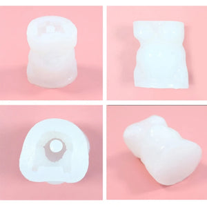 Bear Fish Tails Silicone Straw Mold for 8mm Straws Resin Casting Molds