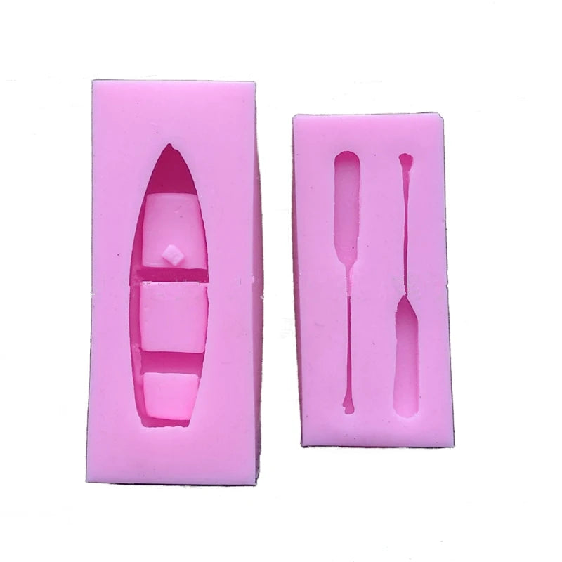 Boat Oars Pendant Silicone Resin Casting Mold 3D Sail Boat Epoxy Resin Mold