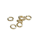 18K Coated Thin Steel Ring Opening Ring Single Earrings