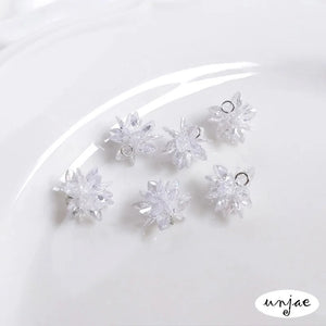 DIY Woven Horse Eyeball Zircon Crystal Earrings Nail