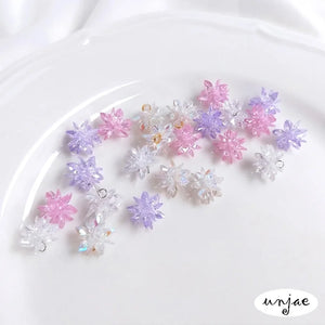 DIY Woven Horse Eyeball Zircon Crystal Earrings Nail