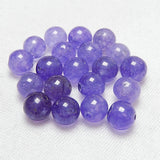 DIY Violet Stone 6-10mm Ball Bracelet Accessories