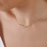 Custom Name Necklace Stainless Steel Rose Gold Plated