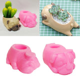 Dog Flower Pot Epoxy Resin Mold for Succulents DIY Craft