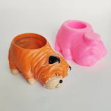 Dog Flower Pot Epoxy Resin Mold for Succulents DIY Craft