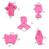 Dolphin Butterfly Ribbon Bow Keychain Mold