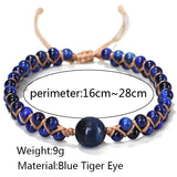 Natural Stone Bracelet Women Charm Beads Bangle Tiger's Eye Bracelet