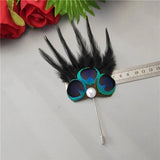 Peacock Feather Brooch Pin Wedding Suit Jewelry Accessories