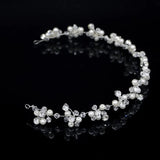 Rhinestone Pearl Wedding Headbands Beaded Hair Band Bridal Hairpiece
