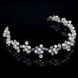 Rhinestone Pearl Wedding Headbands Beaded Hair Band Bridal Hairpiece