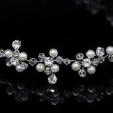 Rhinestone Pearl Wedding Headbands Beaded Hair Band Bridal Hairpiece
