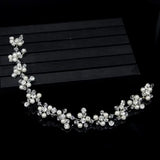 Rhinestone Pearl Wedding Headbands Beaded Hair Band Bridal Hairpiece