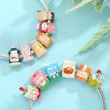 Enamel 925 Silver Food Beads for Charm Bracelet
