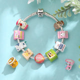 Enamel 925 Silver Food Beads for Charm Bracelet