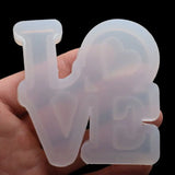 English Letters Love Pendant Silicone Jewelry Resin Mold